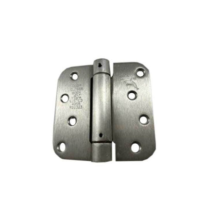Orca Hardware SPR4058Z 4" x 4" x 5/8" Steel Spring Hinge, Zigzag Hole Pattern.