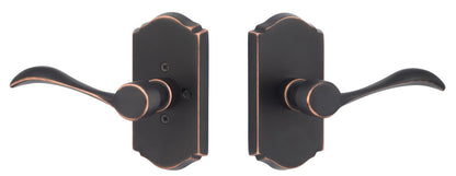 Sure-Loc SS100-2 11P LH Sandstone Double Dummy Door Lever Left Hand Vintage Bronze.