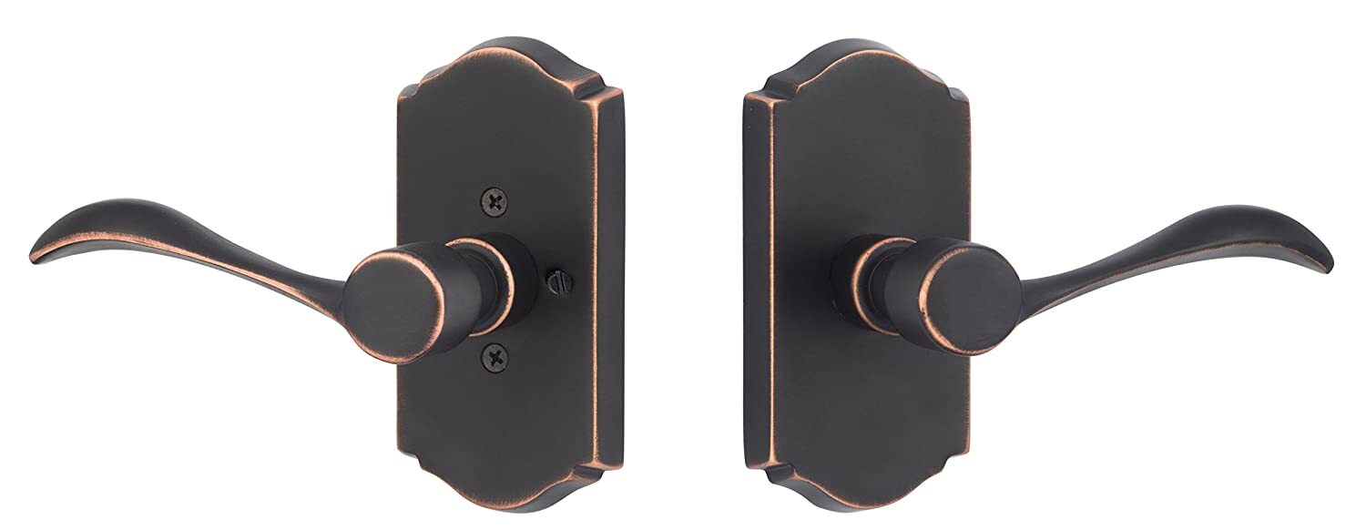Sure-Loc SS102 11P LH Standstone Privacy Door Lever Left Hand Vintage Bronze.