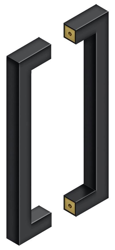 Deltana SSPBB1210U19 12" Back to Back Contemporary Pull Black Finish.