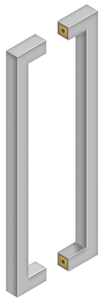 Deltana SSPBB1810U32D 18" Back to Back Contemporary Pull Satin Stainless Steel Finish.