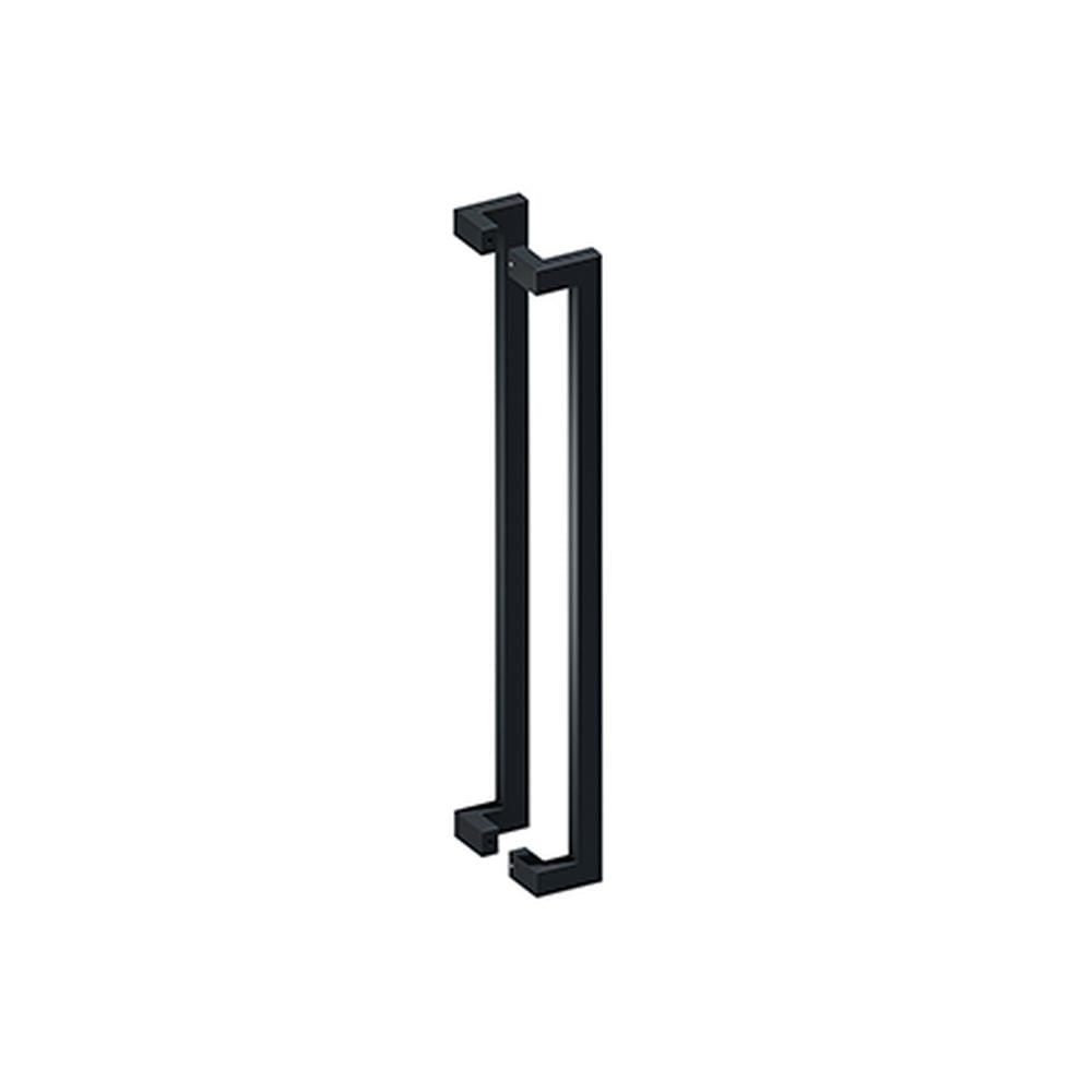 Deltana SSPOBB36U19 36" Back to Back Modern Offset Door Pulls Black Finish.