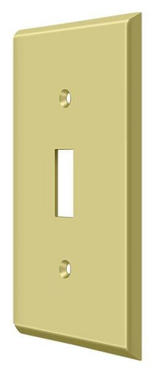 Deltana SWP4751U3 Switch Plate; Single Standard; Bright Brass Finish.