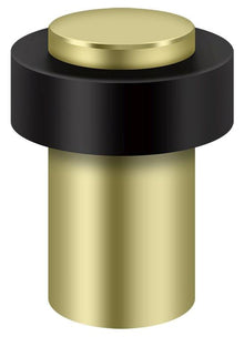 Deltana UFB7500U3-UNL 3" Round Universal Floor Bumper Unlacquered Bright Brass Finish.