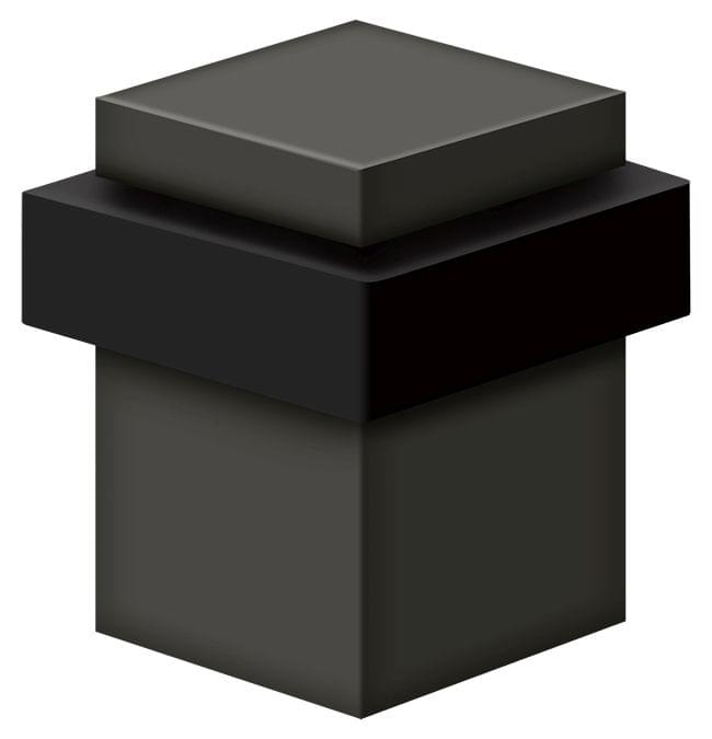 Deltana UFBS25U10B 2-1/2" Square Universal Floor Bumper Oil Rubbed Bronze Finish.