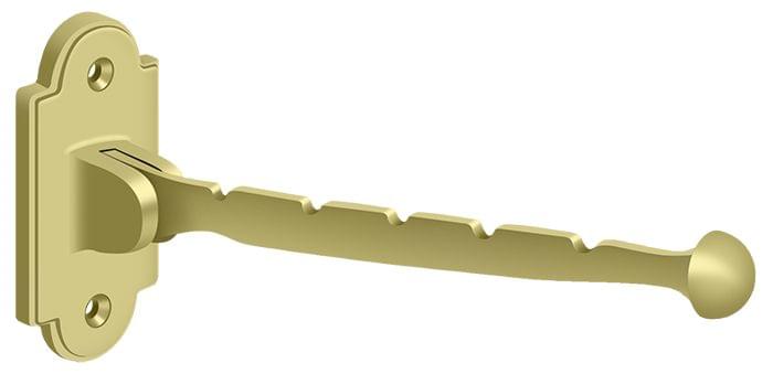 Deltana VH65U3 Valet Hook; 7" Projection; Bright Brass Finish.