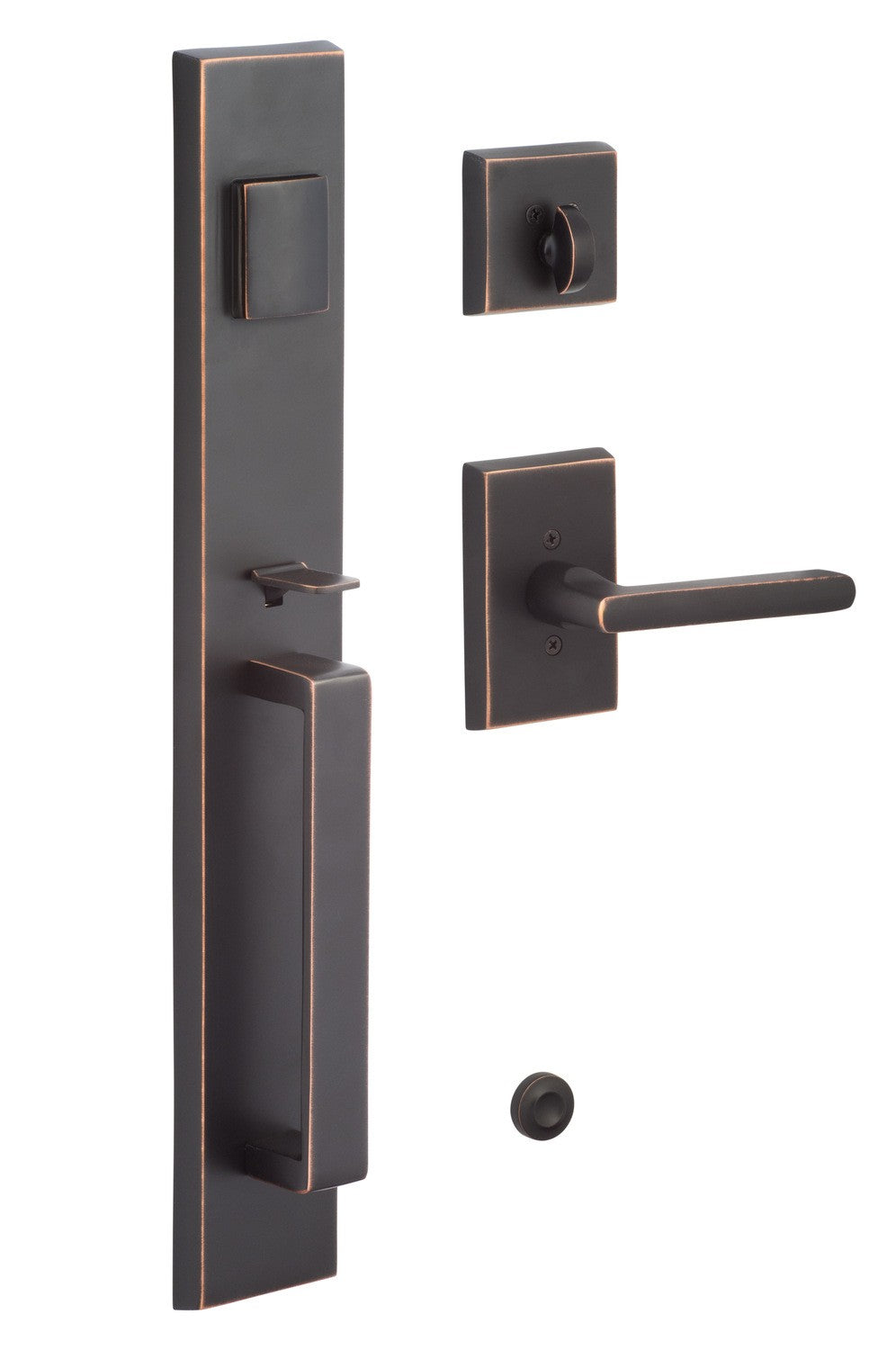 Sure-Loc VL507-LN Vail Full Plate Single Cylinder Keyed Handleset