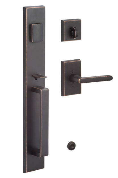 Sure-Loc VL507-LN Vail Full Plate Single Cylinder Keyed Handleset