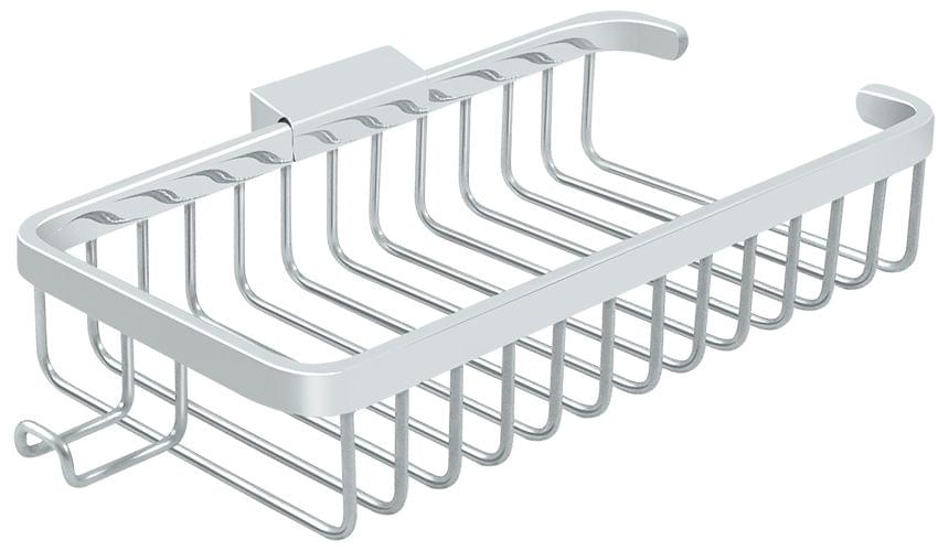 Deltana WBR1052HU26 Wire Basket; 10" Rect with Hook; Bright Chrome Finish.