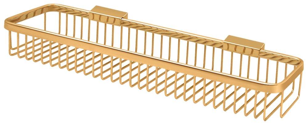 Deltana WBR1851CR003 Wire Basket; 18" Rectangular; Lifetime Brass Finish.