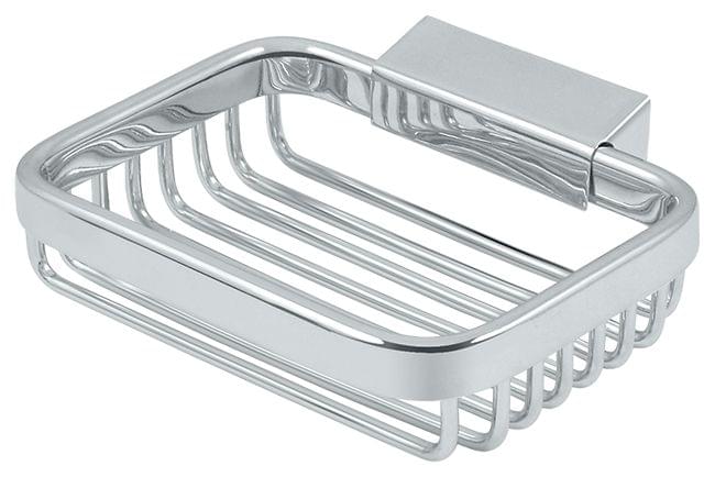 Deltana WBR4535U26 Wire Basket; 4-1/2" Rectangular Soap Holder; Bright Chrome Finish.