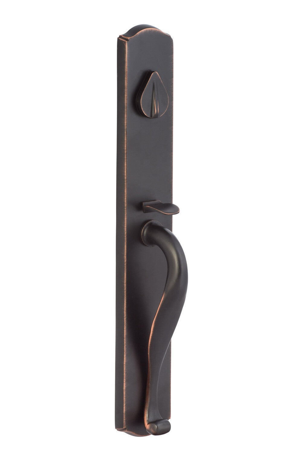 Sure-Loc WS507-SS 11P LH Wasatch Single Cylinder Handleset with Sandstone Left Hand Lever Interior Trim Vintage Bronze