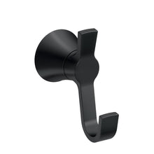Moen YB0703BL Jase Double Robe Hook Matte Black Finish.
