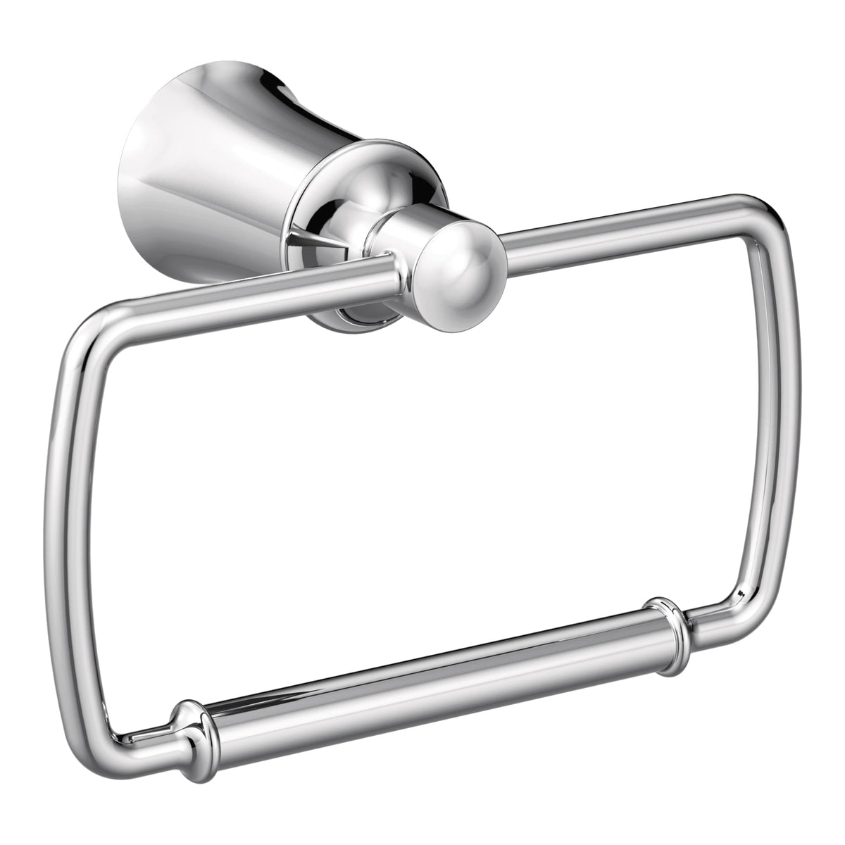 Moen YB2186CH Dartmoor Towel Ring Bright Chrome Finish.