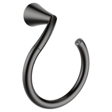 Moen YB2386BL Glyde Towel Ring Matte Black Finish.