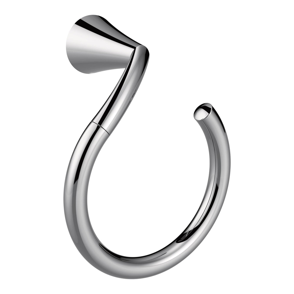 Moen YB2386CH Glyde Towel Ring Bright Chrome Finish.