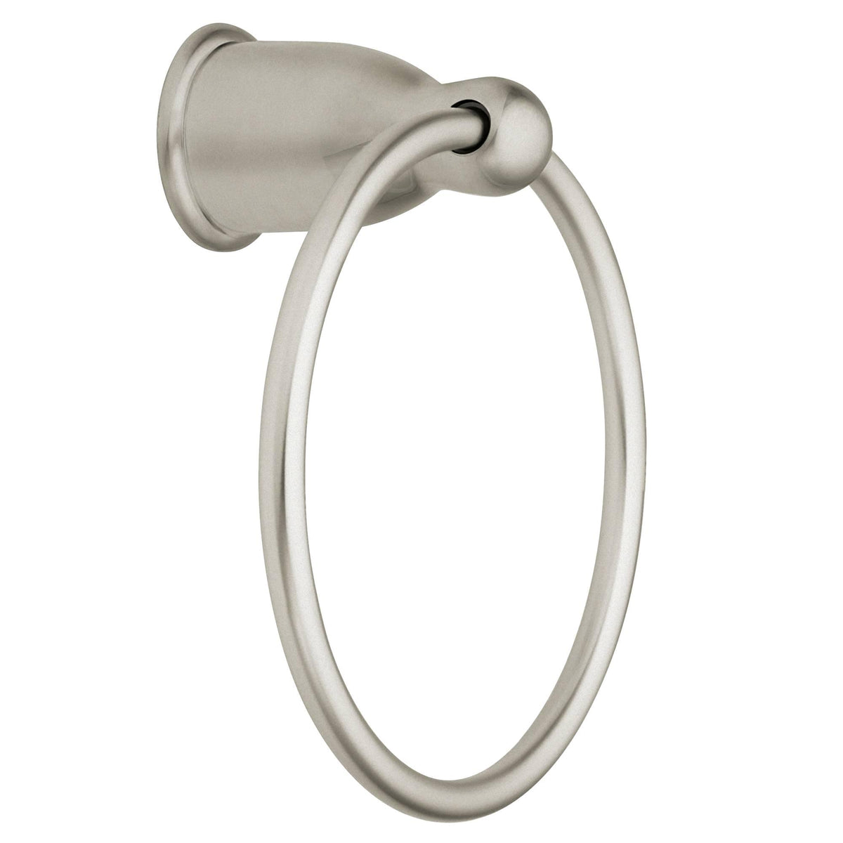 Moen YB8086SN Mason Towel Ring Satin Nickel Finish.