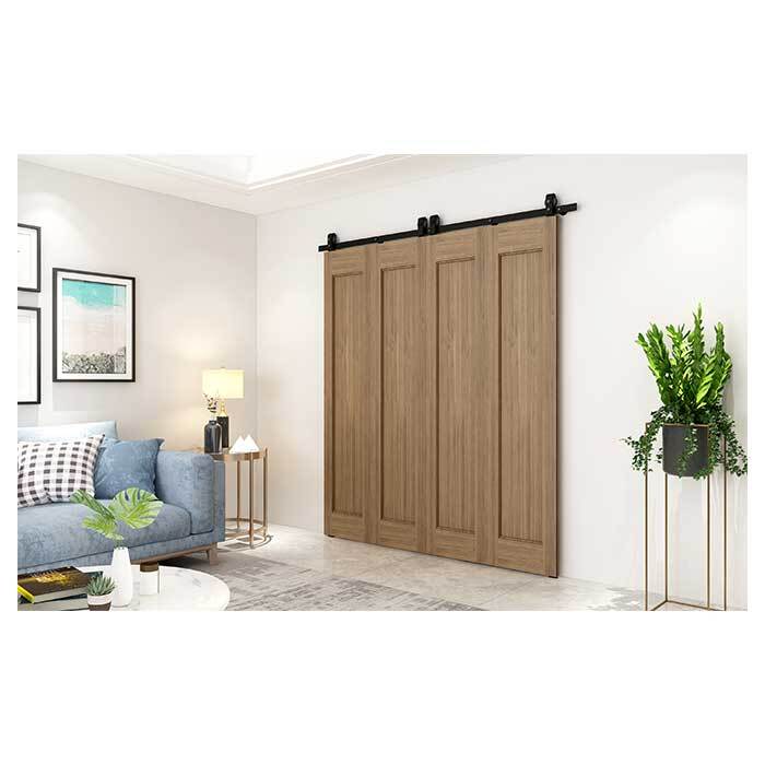 Orca Hardware FTBF-BL-75 75" Flat Track Kit For BiFold Doors.