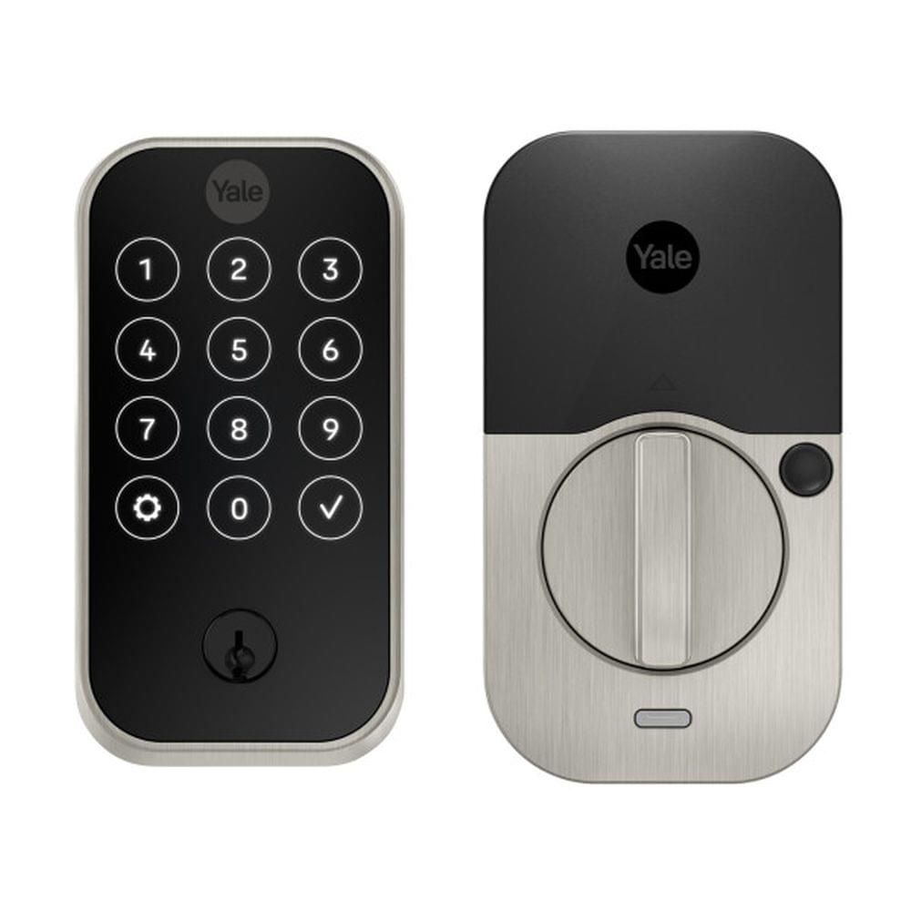 Yale YRD624BLE619 Pro 2 Lock SL Keyed Touchscreen Deadbolt with Bluetooth Satin Nickel Finish.