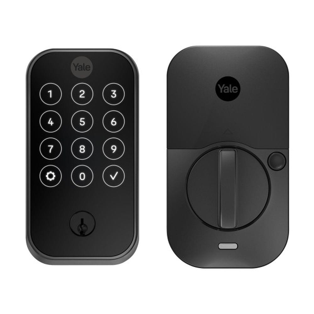 Yale YRD624BLEBSP Pro 2 Lock SL Keyed Touchscreen Deadbolt with Bluetooth Black Suede Powder Coat Finish.