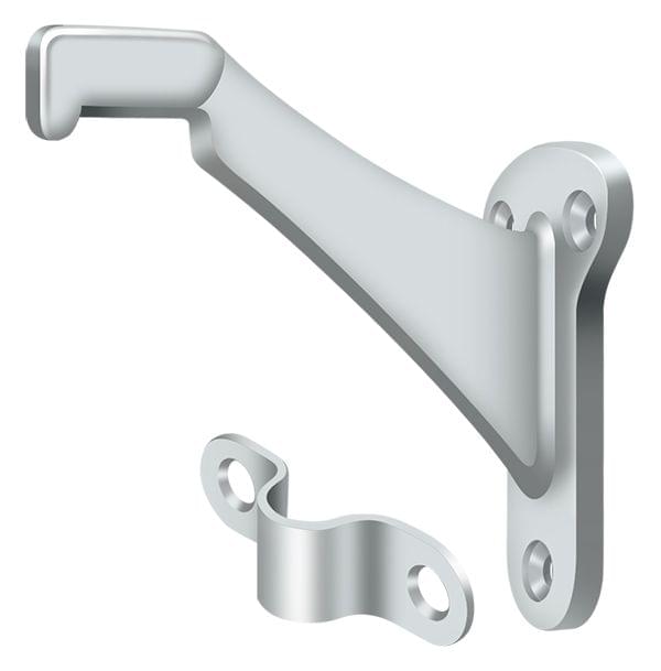 Deltana ZHRBB325U26 Hand Rail Brackets; Zinc 3-1/4" Projection; Bright Chrome Finish.
