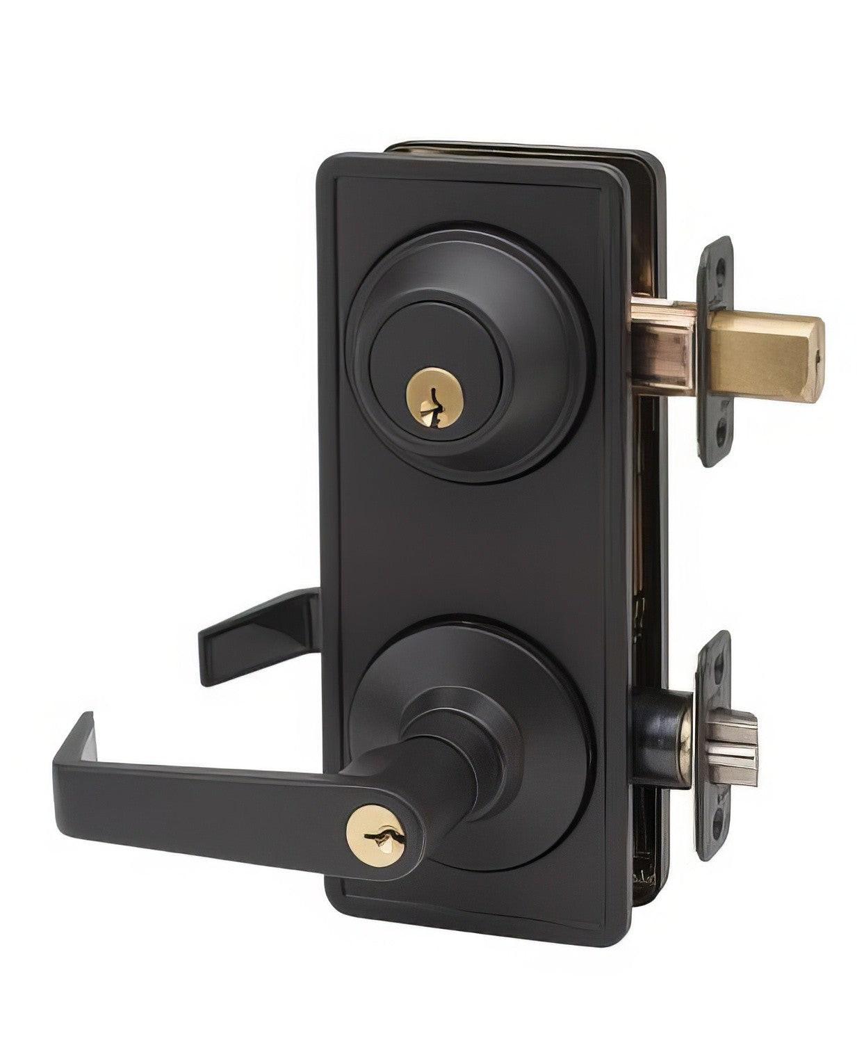 Copper Creek AL6941 Avery Lever Interconnected Keyed Entry/Office Set