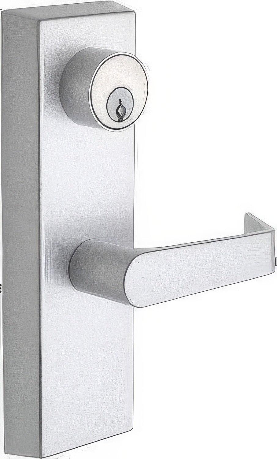 Copper Creek AL9140 Avery Entry Escutcheon Exit Device Exterior Trim with Mortise Cylinder