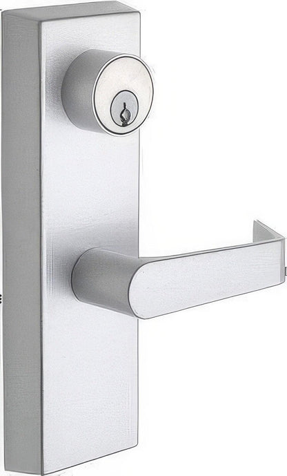 Copper Creek AL9140 Avery Entry Escutcheon Exit Device Exterior Trim with Mortise Cylinder