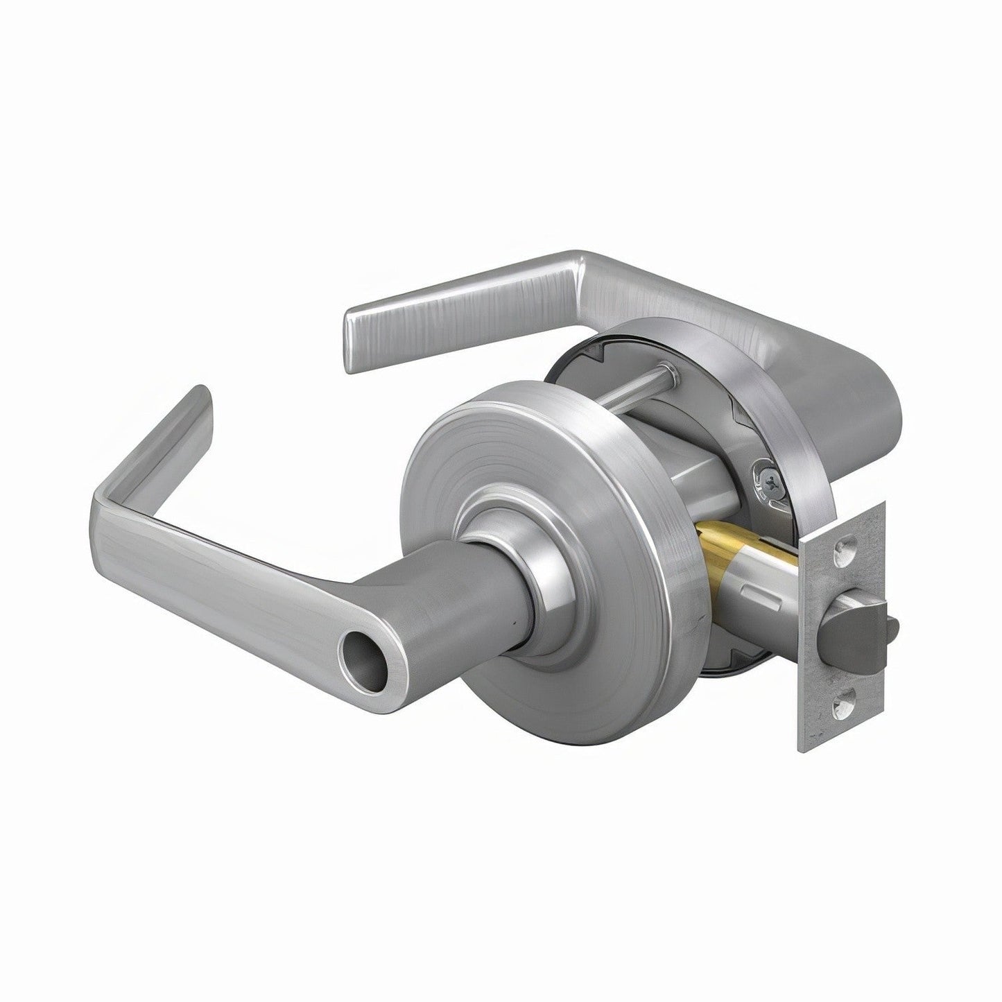 Schlage Commercial ALX80LSAT ALX Series Grade 2 Storeroom Saturn Lever Lock Less Cylinder