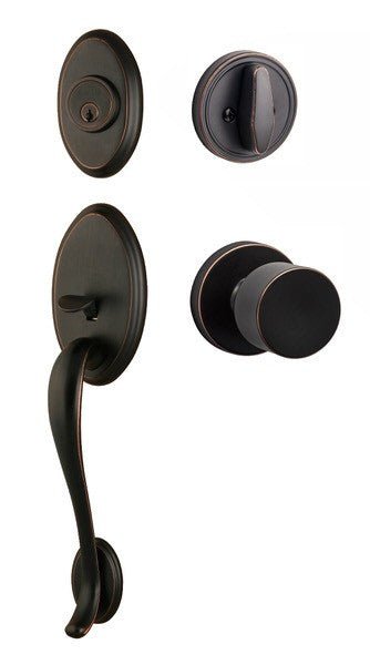 Sure-Loc AN507-BG-RD Aspen Handleset with Bergen Round Handleset Trim