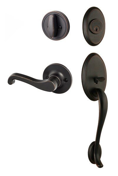 Sure-Loc AN507-SG-LH Aspen Handleset with Sage Lever Left Hand Handleset Trim