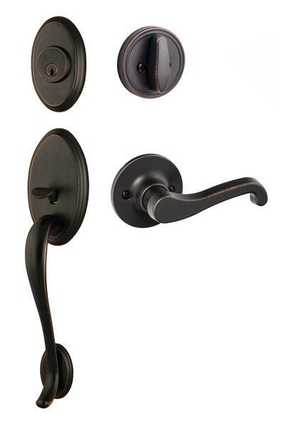 Sure-Loc AN507-SG-RH Aspen Handleset with Sage Lever Right Hand Handleset Trim.