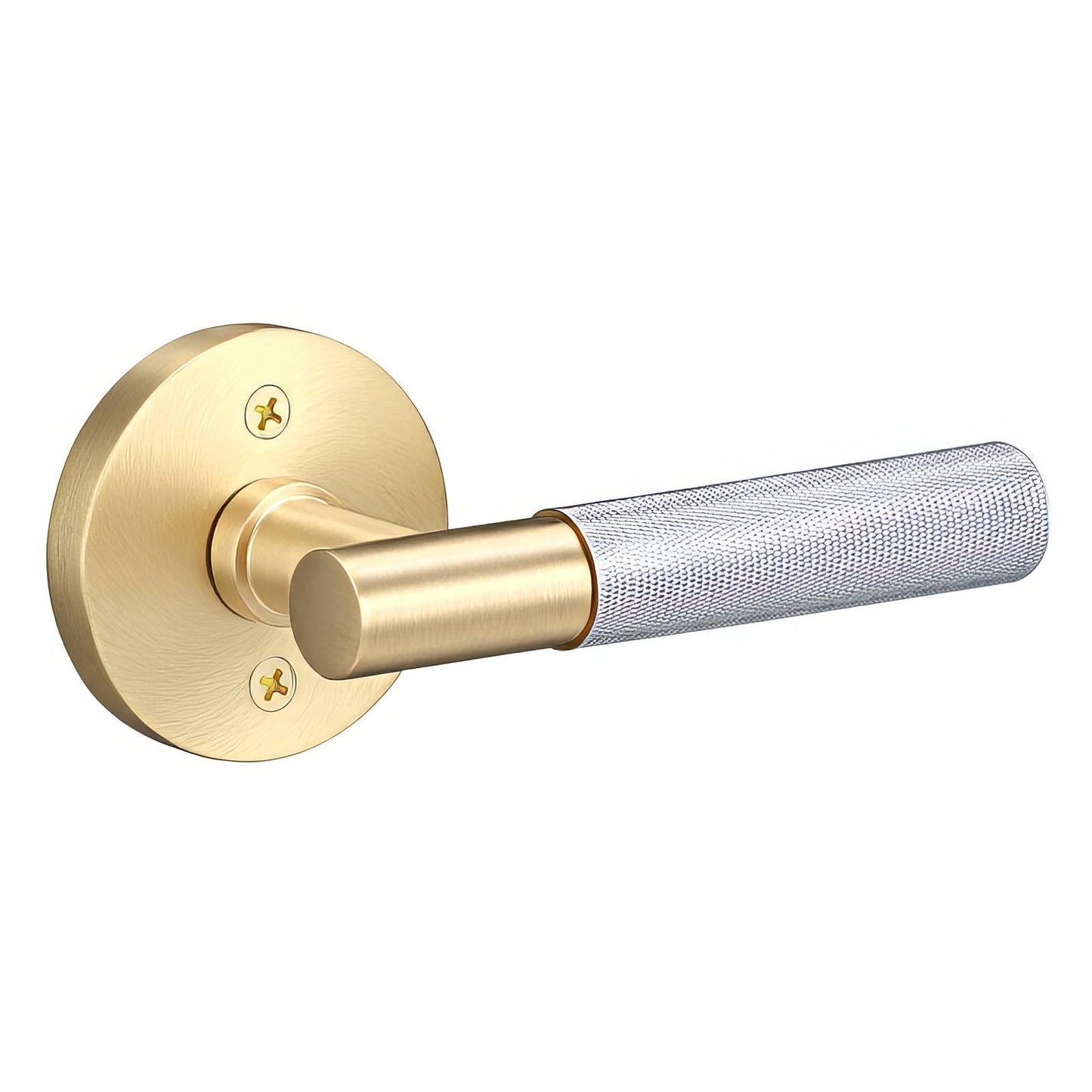 Sure-Loc AP100-RD-GRIP-KN Knurled Grip Dummy Door Lever with Aspra Round Rosette.