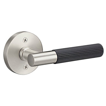 Sure-Loc AP100-RD-GRIP-SKN Straight Knurled Grip Dummy Door Lever with Aspra Round Rosette.