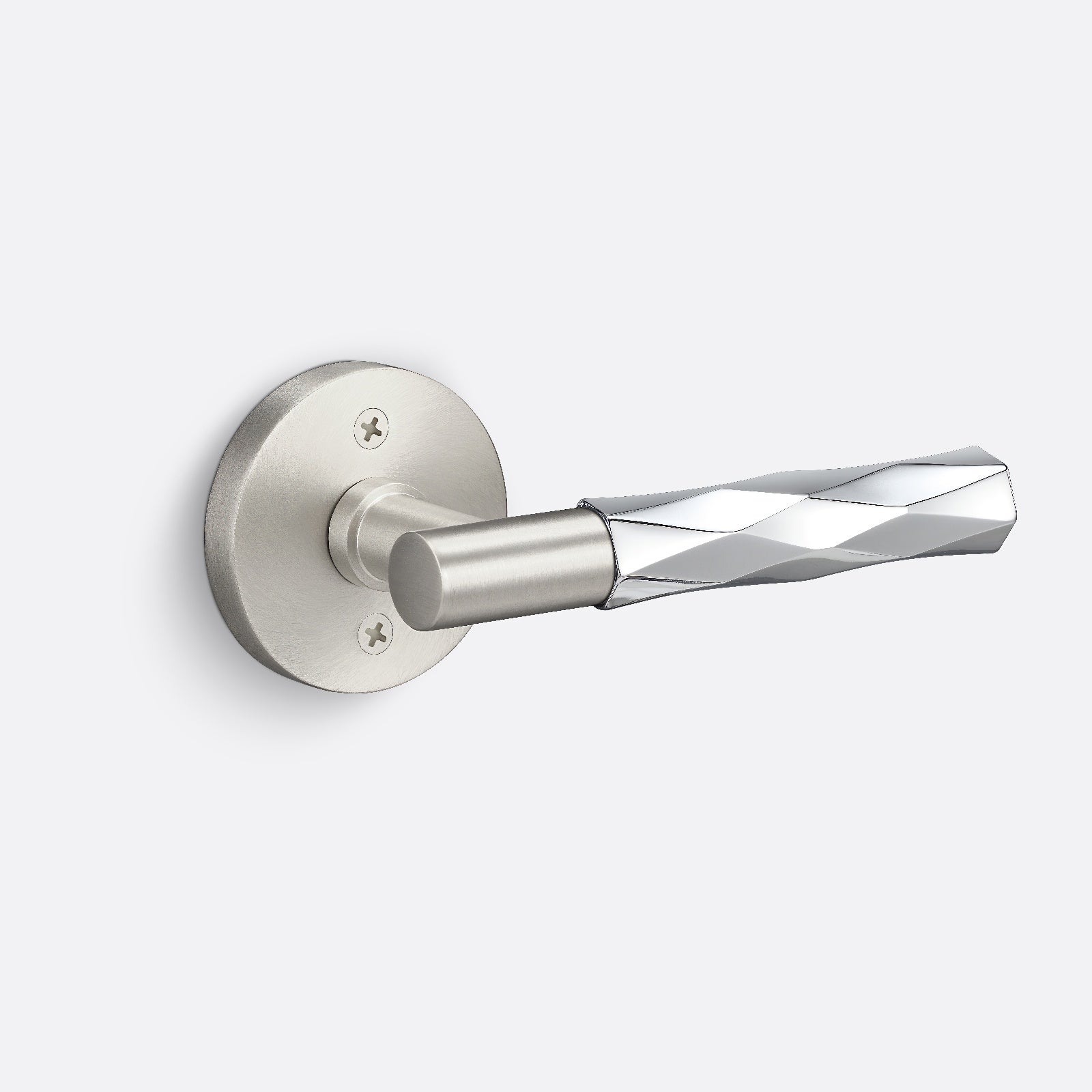 Sure-Loc AP100-RD-GRIP-SM Vertex Grip Dummy Door Lever with Aspra Round Rosette.