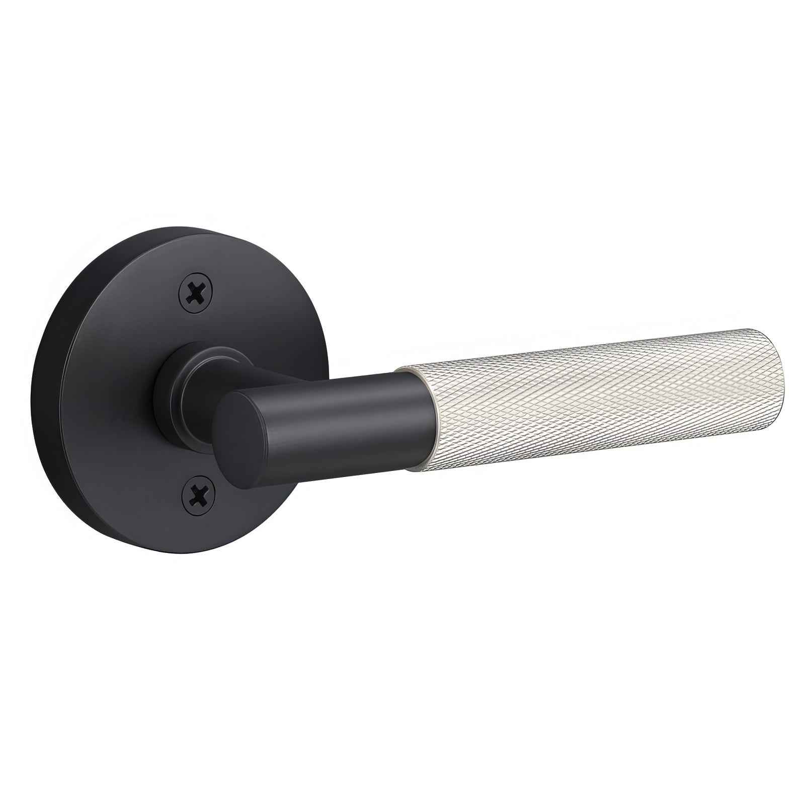 Sure-Loc AP100-RD-GRIP-KN Knurled Grip Dummy Door Lever with Aspra Round Rosette