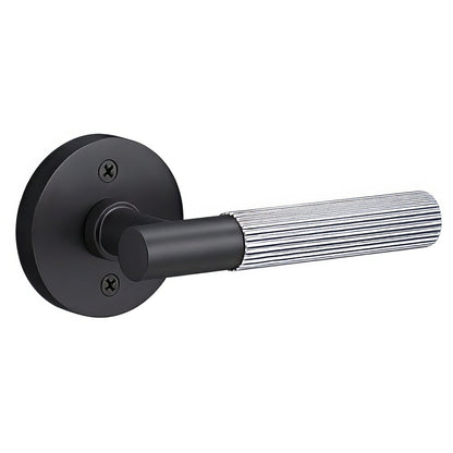 Sure-Loc AP100-RD-GRIP-SKN Straight Knurled Grip Dummy Door Lever with Aspra Round Rosette.