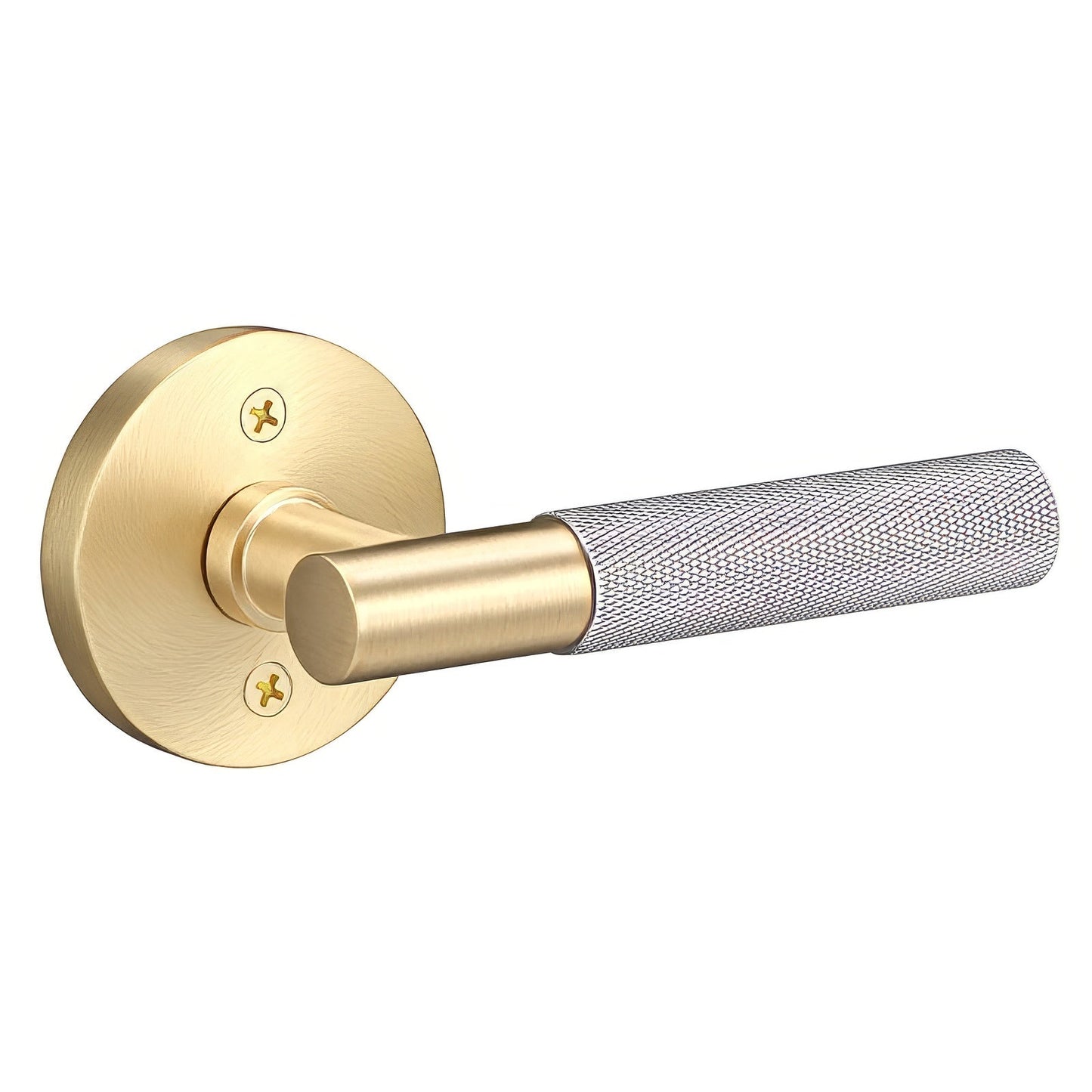 Sure-Loc AP100-RD-GRIP-KN Knurled Grip Dummy Door Lever with Aspra Round Rosette.