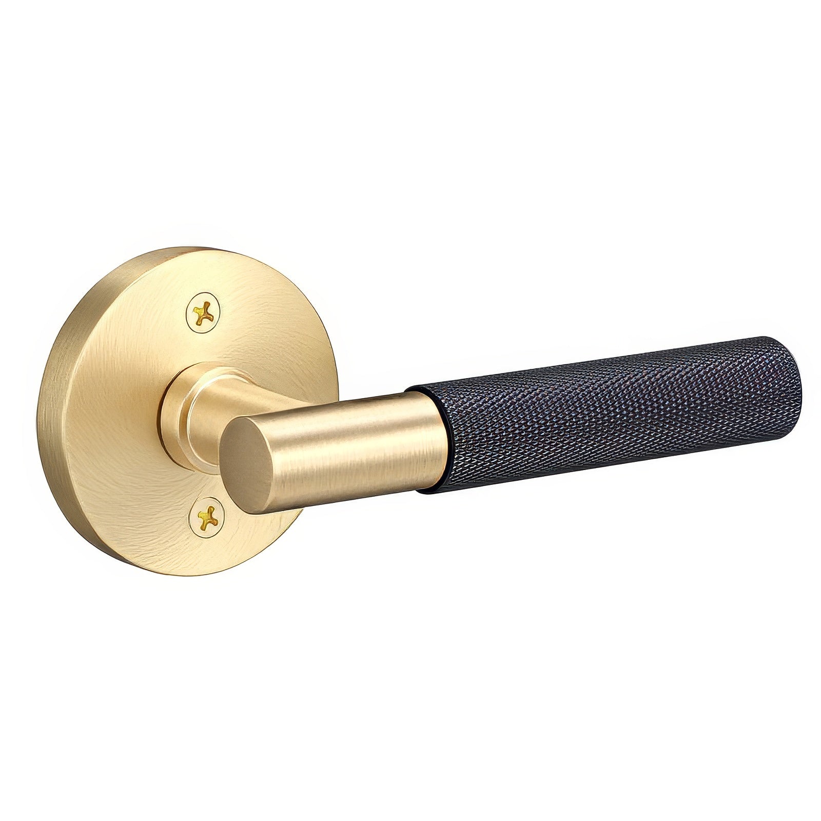 Sure-Loc AP100-RD-GRIP-KN Knurled Grip Dummy Door Lever with Aspra Round Rose.