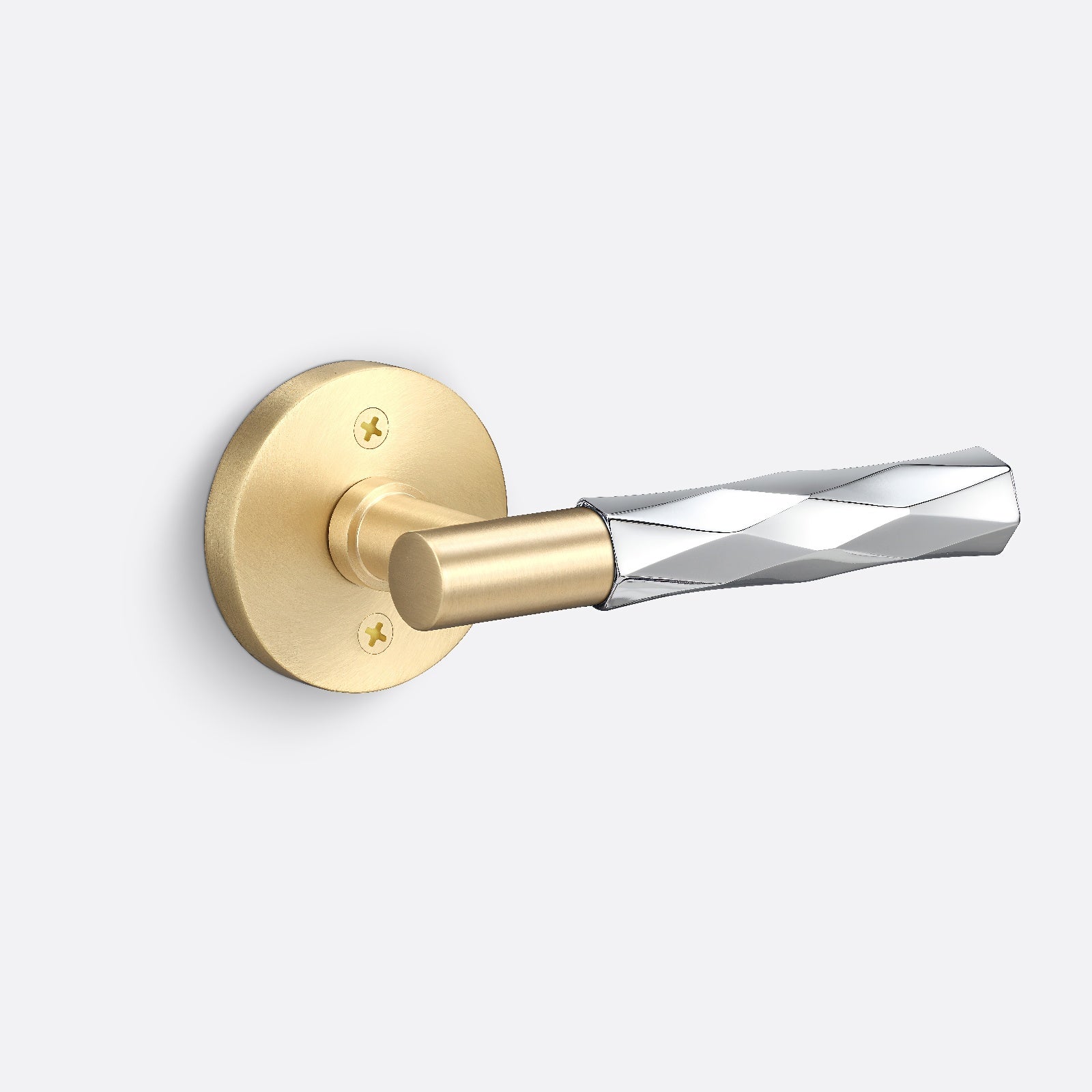 Sure-Loc AP100-RD-GRIP-SM Vertex Grip Dummy Door Lever with Aspra Round Rosette.
