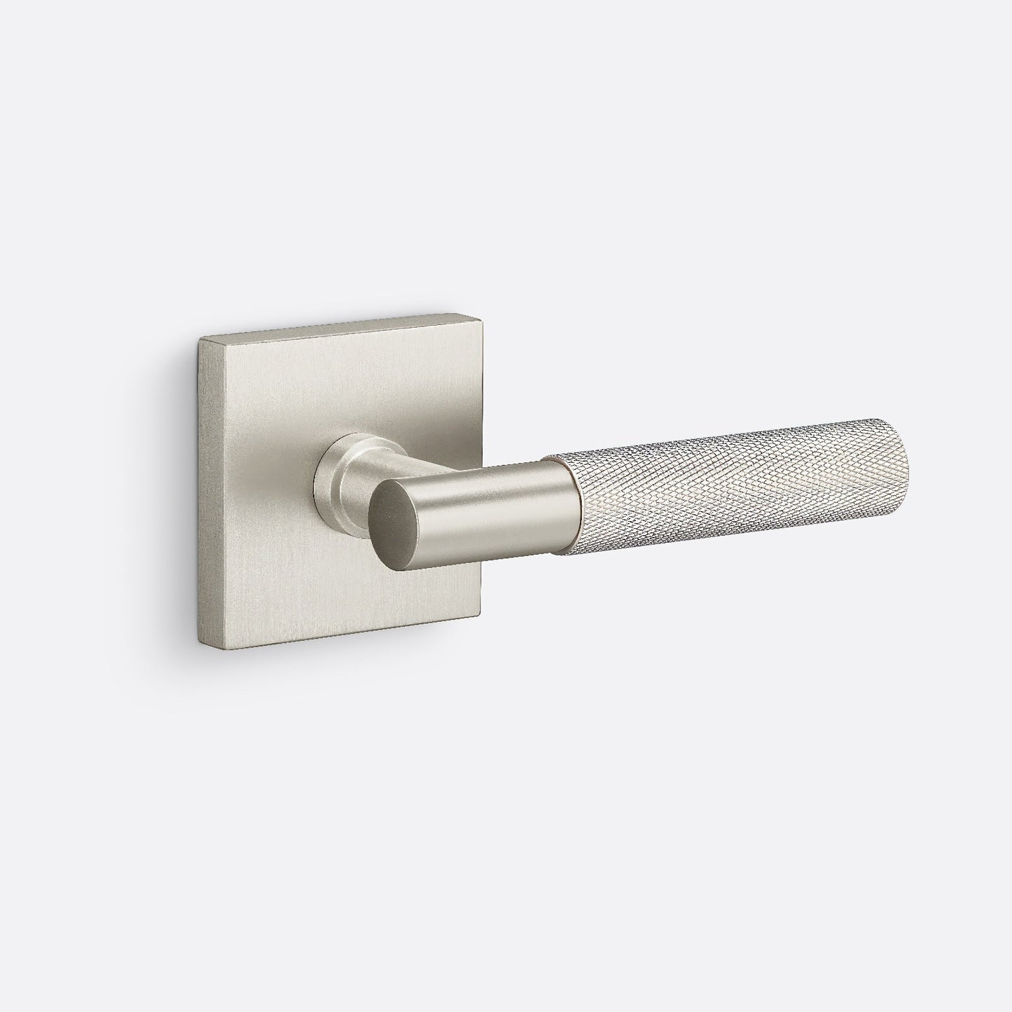 Sure-Loc AP100-SQ-GRIP-KN Knurled Grip Dummy Door Lever with Aspra Square Rosette.
