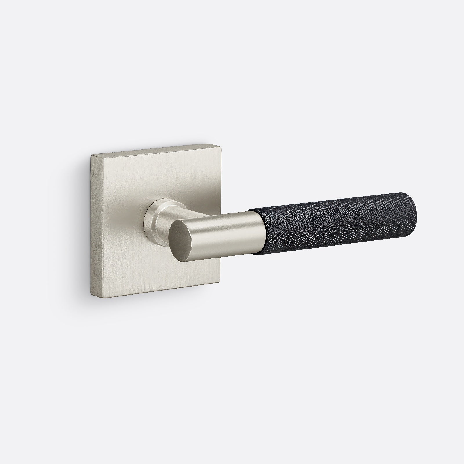 Sure-Loc AP100-SQ-GRIP-KN Knurled Grip Dummy Door Lever with Aspra Square Rosette.
