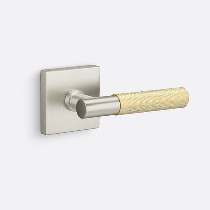 Sure-Loc AP100-SQ-GRIP-KN Knurled Grip Dummy Door Lever with Aspra Square Rosette.