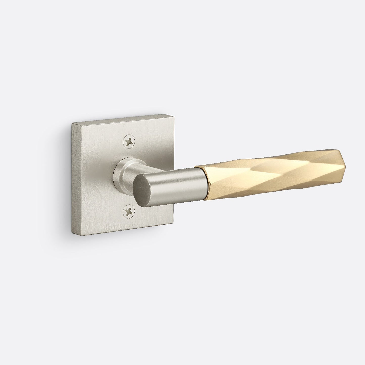 Sure-Loc AP100-SQ-GRIP-VT Vertex Grip Dummy Door Lever with Aspra Square Rosette.