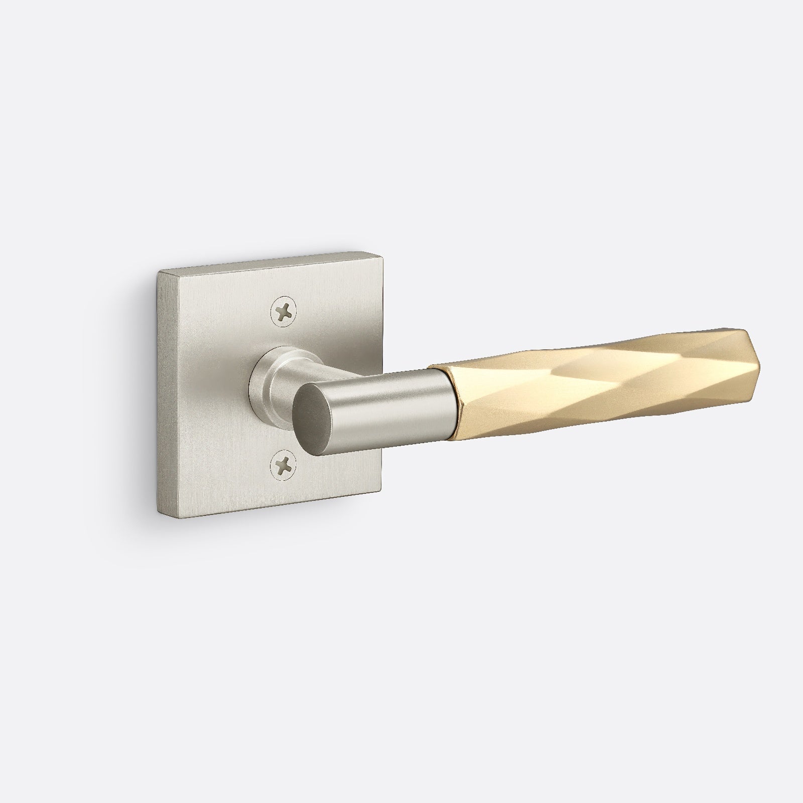 Sure-Loc AP100-SQ-GRIP-VT Vertex Grip Dummy Door Lever with Aspra Square Rosette.