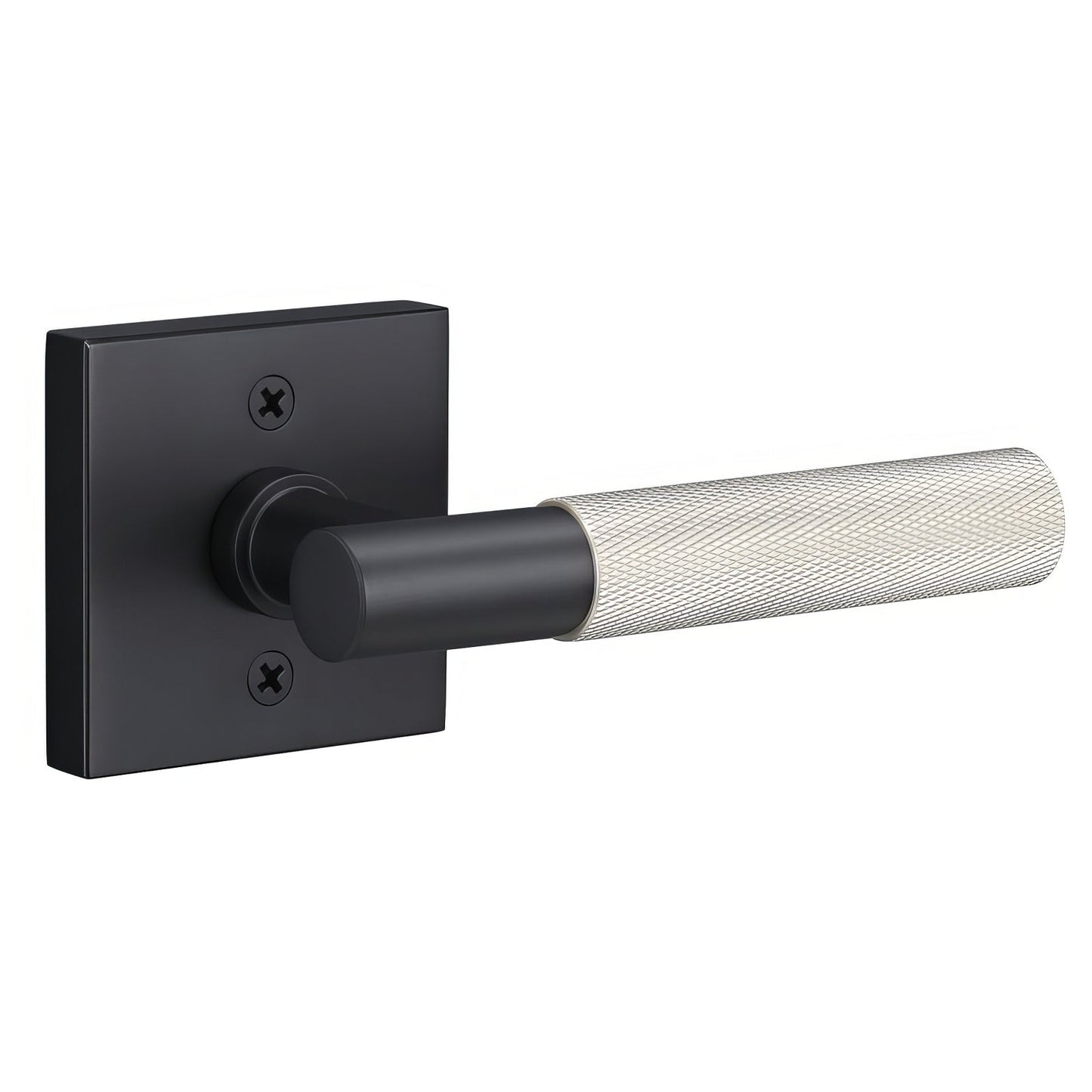 Sure-Loc AP100-SQ-GRIP-KN Knurled Grip Dummy Door Lever with Aspra Square Rosette.