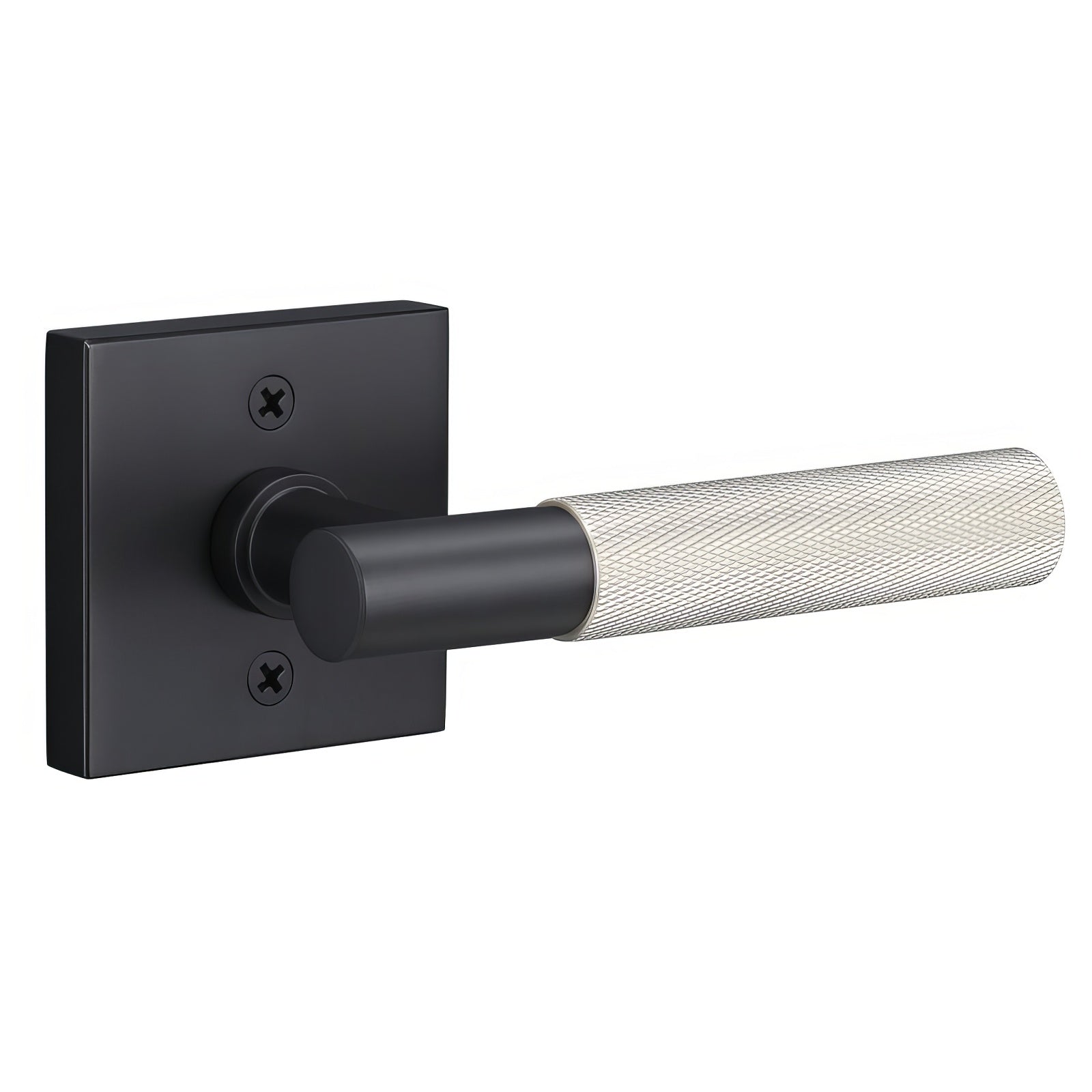 Sure-Loc AP100-SQ-GRIP-KN Knurled Grip Dummy Door Lever with Aspra Square Rosette.