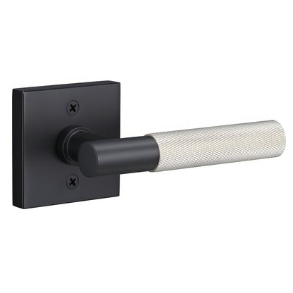 Sure-Loc AP100-SQ-GRIP-KN Knurled Grip Dummy Door Lever with Aspra Square Rosette.