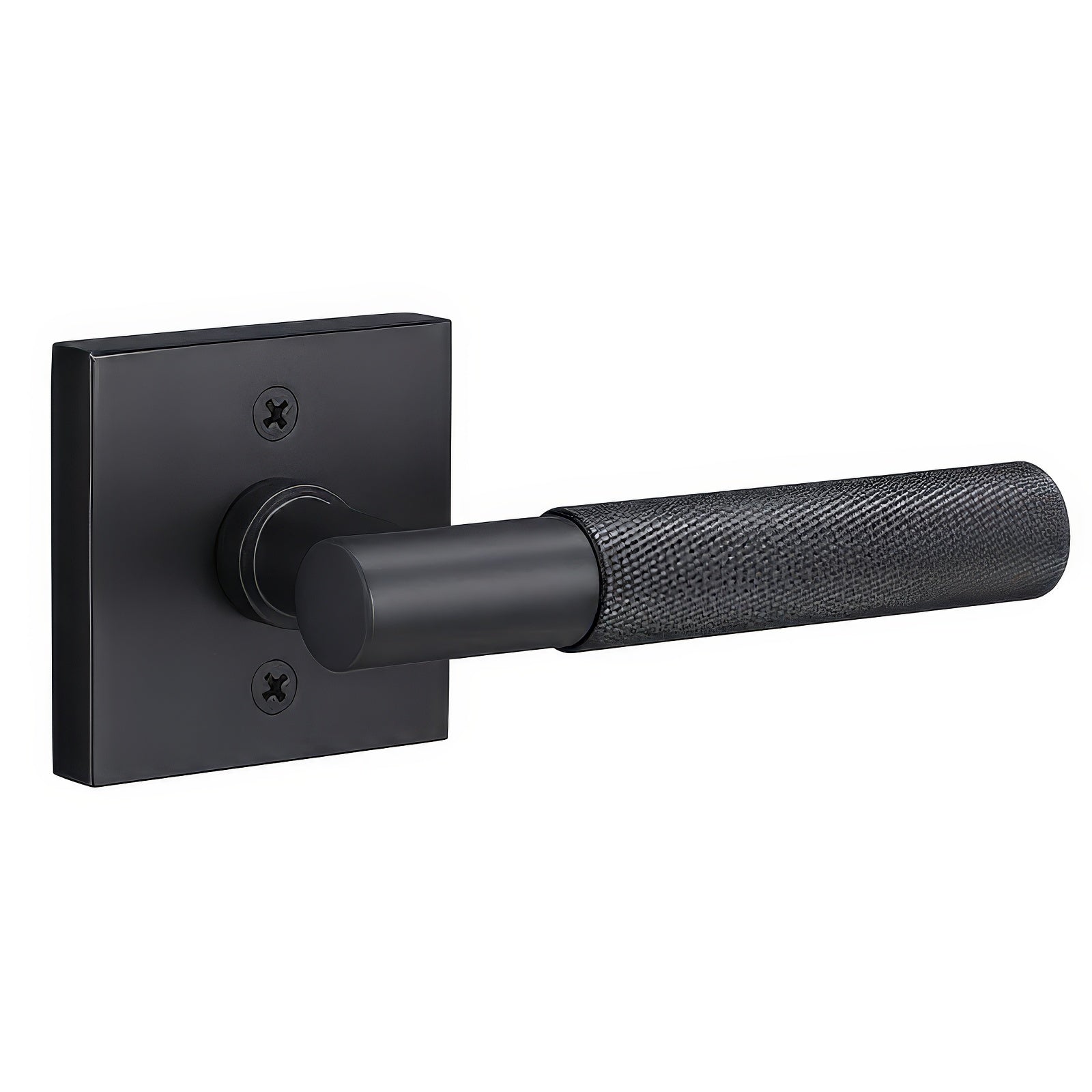 Sure-Loc AP100-SQ-GRIP-KN Knurled Grip Dummy Door Lever with Aspra Square Rosette.