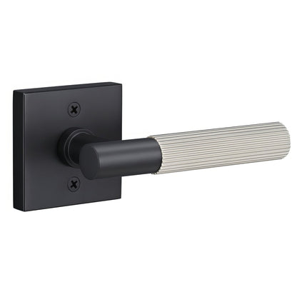 Sure-Loc AP100-SQ-GRIP-KN Straight Knurled Grip Dummy Door Lever with Aspra Square Rosette.